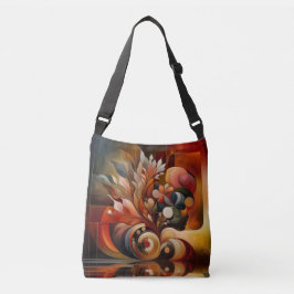Abstrakt, kubism, modern konst, Kor-kroppssäck Axelväska
