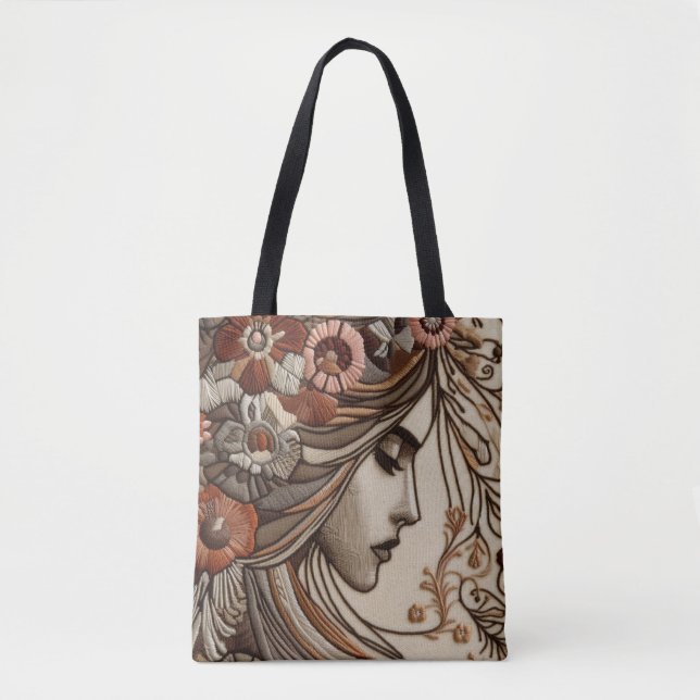 Abstrakt, kubism, modern konst, Kor-kroppssäck Tygkasse (Framsida)