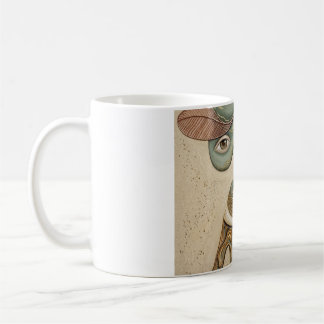 Abstrakt Kubistisk Surreal Keramisk Kaffemugg