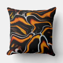 Abstrakt kudde med rostvågmönsterdesign