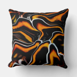 Abstrakt kudde med rostvågmönsterdesign