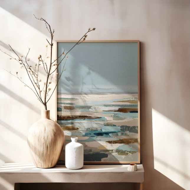 Abstrakt kustmålning canvastryck (Skapare uppladdad)