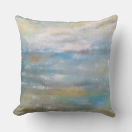 Abstrakt Kustnära havsmoln som målar upp röret Kudde