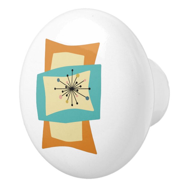 Abstrakt, kvadratiska rektanglar, modern knopp (Höger)