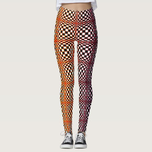 Abstrakt kvadrerar 10 leggings