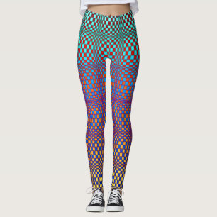 Abstrakt kvadrerar 3 leggings