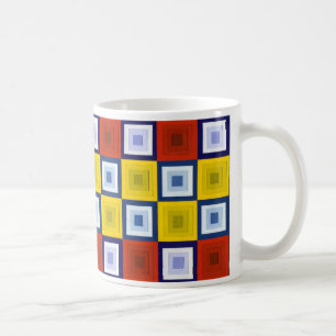 Abstrakt kvadrerar muggen kaffemugg