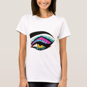 abstrakt kvinnor öga makeup skönhet, originalpopko t shirt