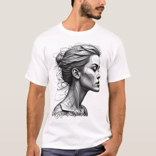Abstrakt Kvinnor T Shirt