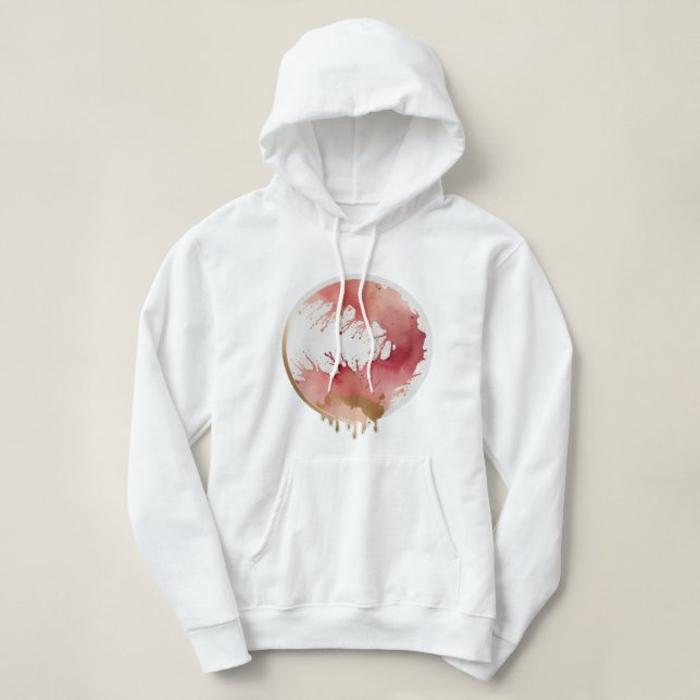  Abstrakt | Kvinnors Basic Hoodie T Shirt (Design framsida)