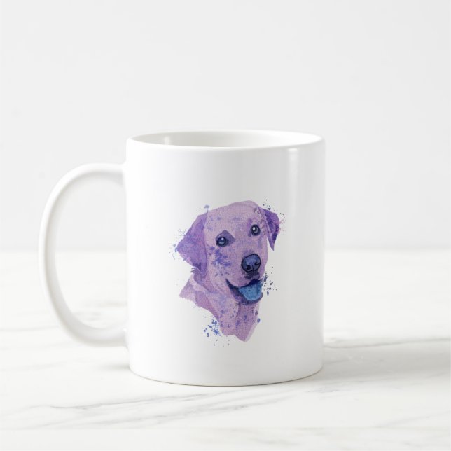 Abstrakt Labrador Art Kaffemugg (Vänster)