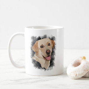 Abstrakt Labrador Art Kaffemugg