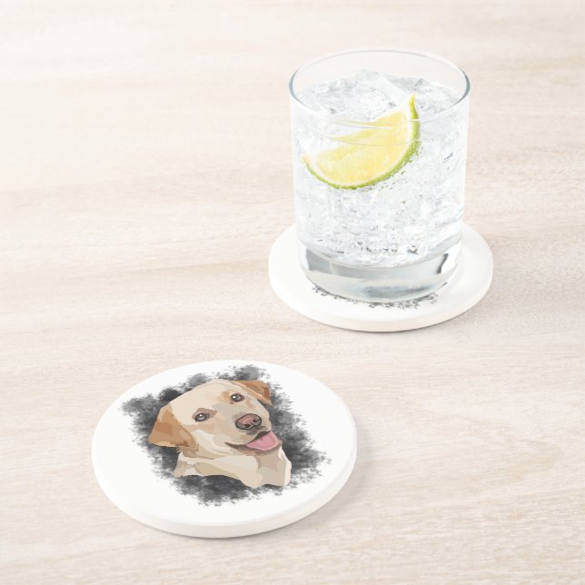 Abstrakt Labrador Art Underlägg (Sidan)