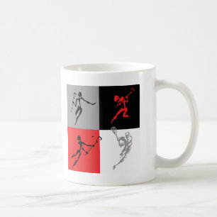 Abstrakt Lacrosse Kaffemugg