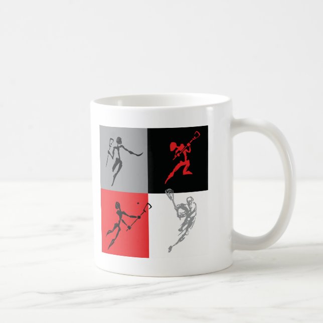 Abstrakt Lacrosse Kaffemugg (Höger)