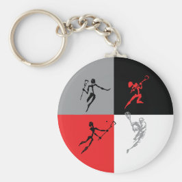 Abstrakt Lacrosse Nyckelring