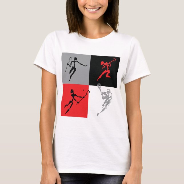Abstrakt Lacrosse T-shirt (Framsida)