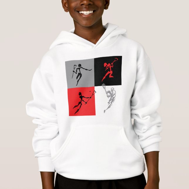 Abstrakt Lacrosse T-shirt (Framsida)