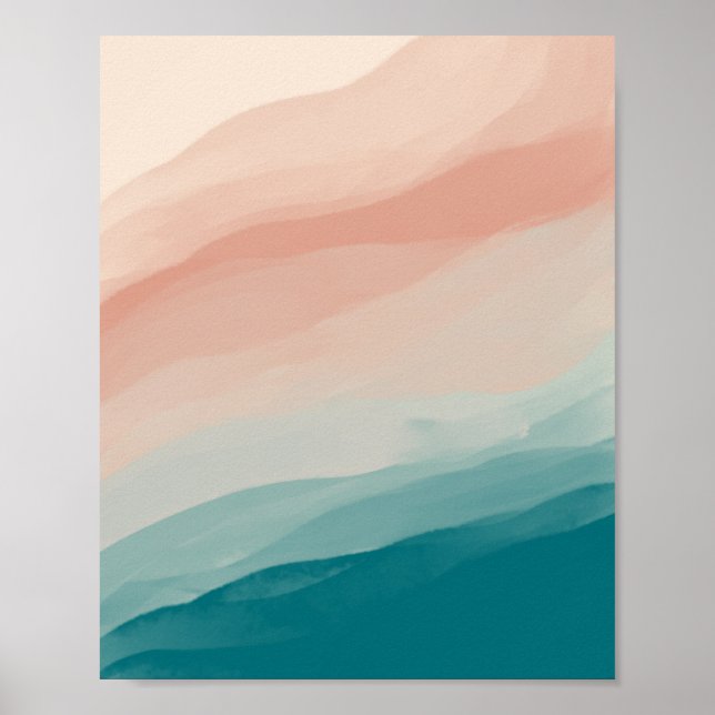 Abstrakt Lagrar i Bondi Beach Poster (Framsidan)