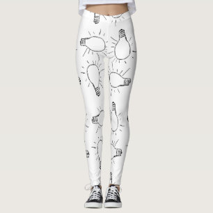 Abstrakt-lampa teckning mönster leggings