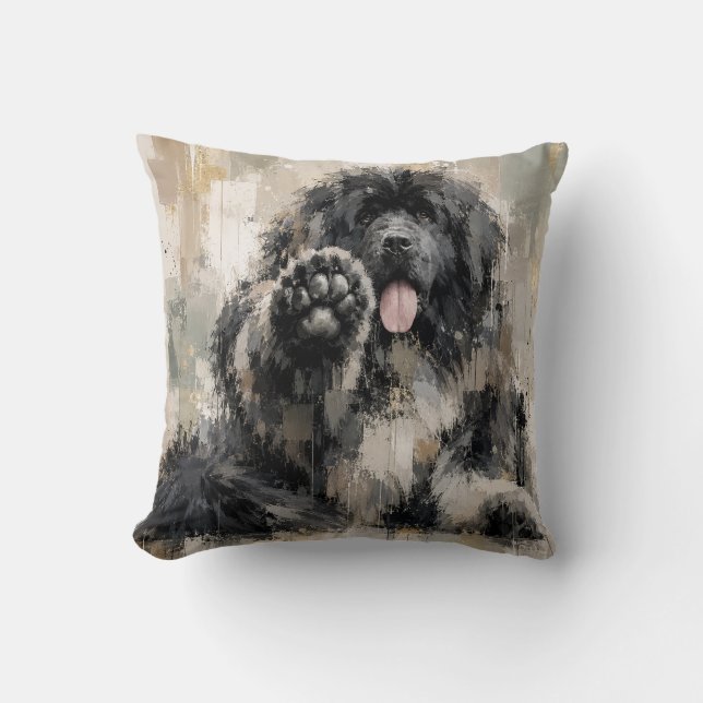 Abstrakt Landseer Kudde (Framsida)