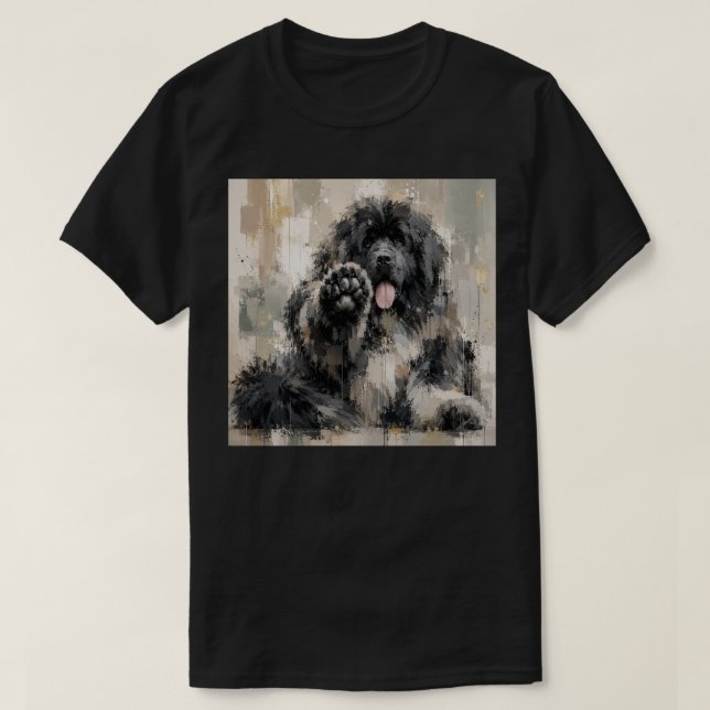Abstrakt Landseer T Shirt (Design framsida)