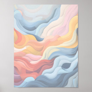 Abstrakt landskap 2 poster