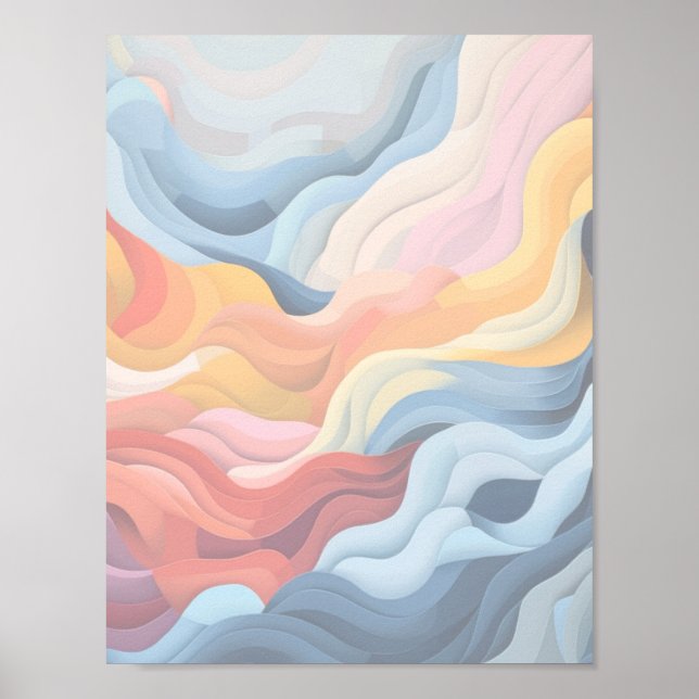 Abstrakt landskap 2 poster (Framsidan)