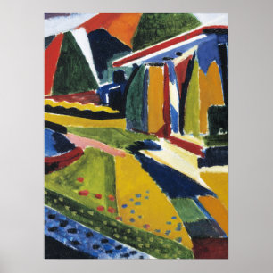 Abstrakt landskap, av Henry Lyman Sayen, Poster