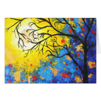 Abstrakt landskap hälsningskort