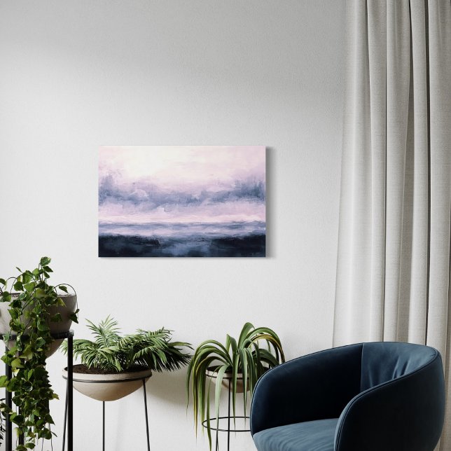 Abstrakt Landskap, Mörk River Canvastryck (Skapare uppladdad)