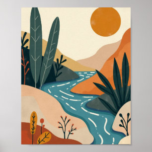 Abstrakt Landskap Poster