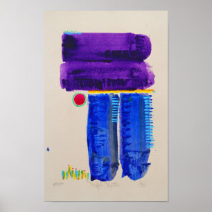 Abstrakt landskap poster