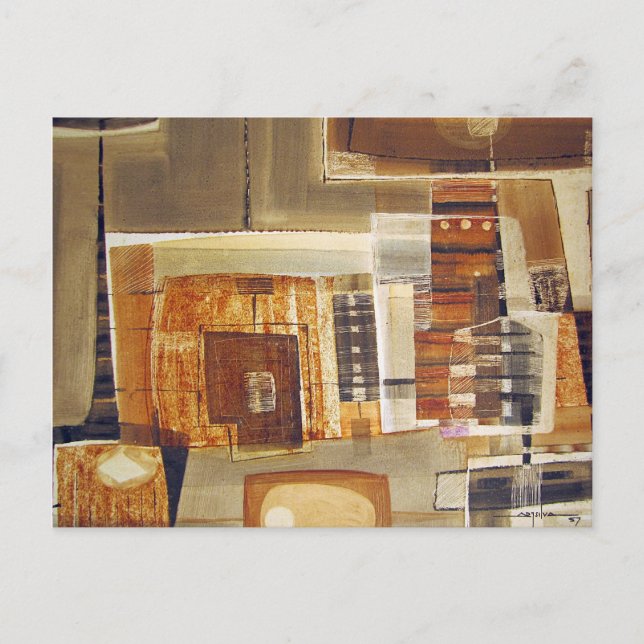 Abstrakt Landskapet Potosi Bolivia 25,75 x 22 Vykort (Framsida)