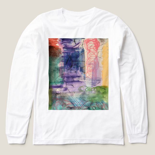 Abstrakt Långärmad Tröja (Design framsida)