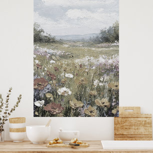 Abstrakt lantlig landskapsneutral konst poster