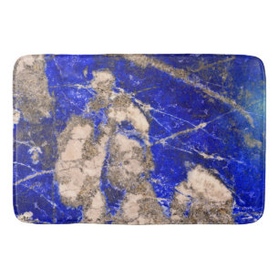 Abstrakt Lapis Blue grått Granite mönster Badrumsmatta