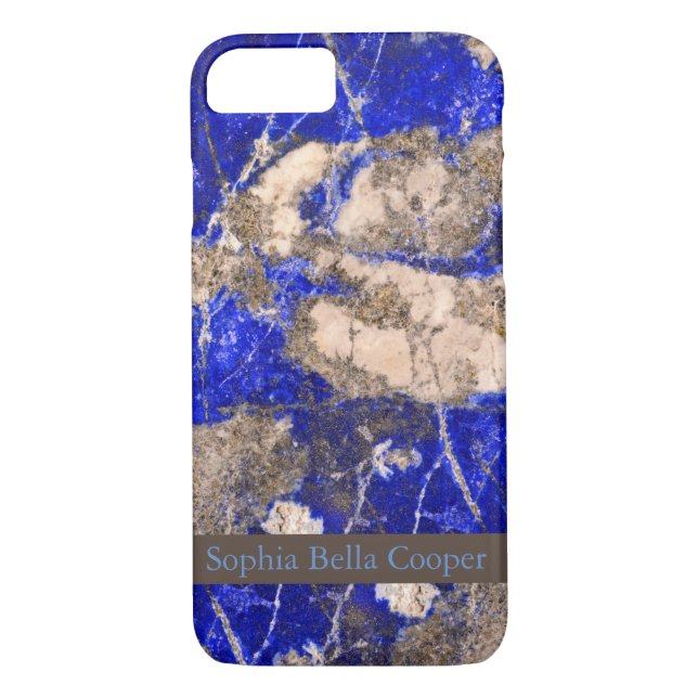 Abstrakt Lapis Lazuli Blue Granite Case-Mate iPhone Skal (Baksida)