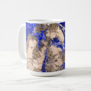 Abstrakt Lapis Lazuli Blue Granite Kaffemugg