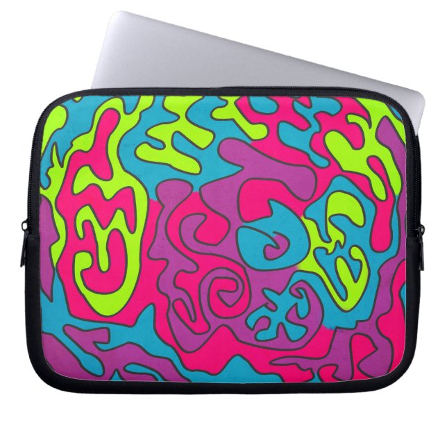 abstrakt laptop fodral (Framsidan)