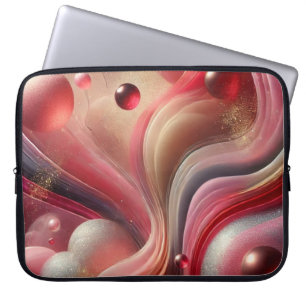 Abstrakt Laptop sleeve med konstnärlig design