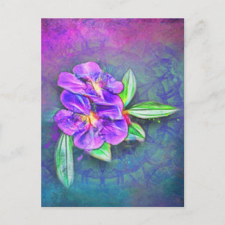 abstrakt lasiandra om texturerat kaleidoskop vykort