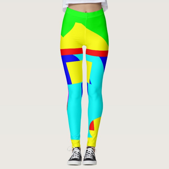 Abstrakt Leggings (Framsida)