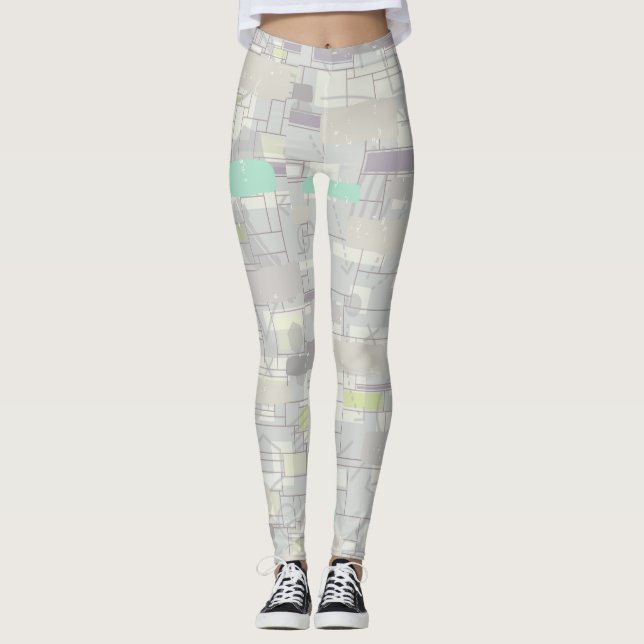 Abstrakt Leggings (Framsida)