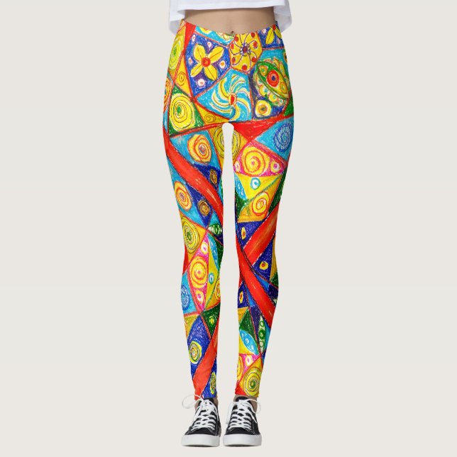 Abstrakt Leggings (Framsida)