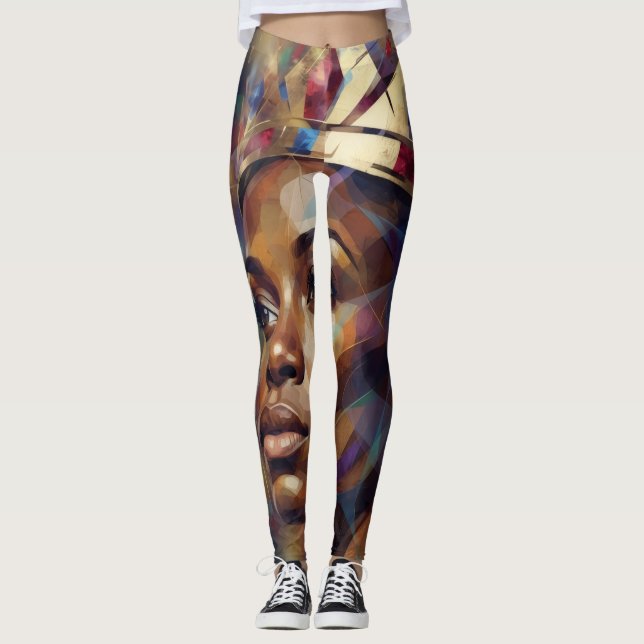 Abstrakt Leggings (Framsida)