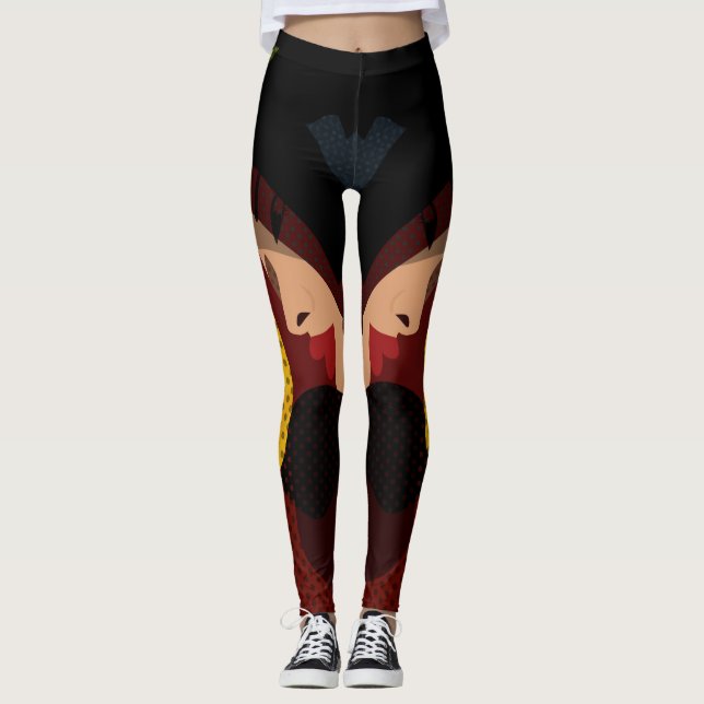Abstrakt Leggings (Framsida)