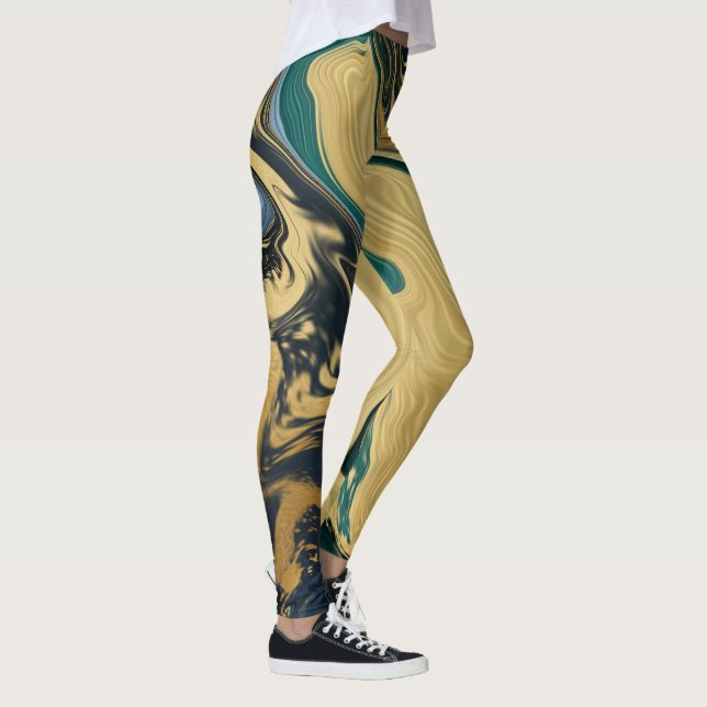 Abstrakt Leggings (Höger)