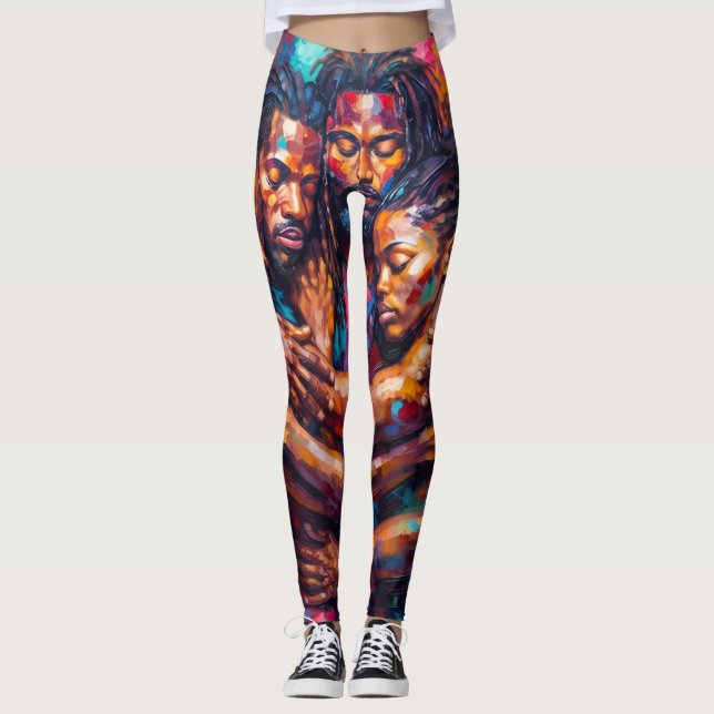 Abstrakt Leggings (Framsida)