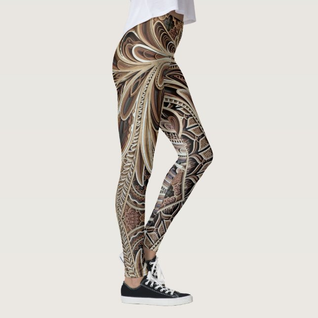Abstrakt Leggings (Höger)